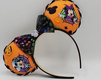 Mickey and Minnie Halloween Inspired Minnie Mouse Ears