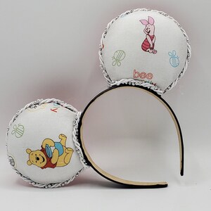 Winnie the Pooh and Piglet Inspired Minnie/Mickey Mouse Ears