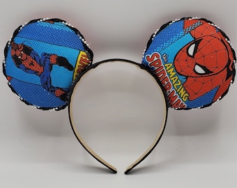 Spiderman Inspired Mickey Mouse Ears