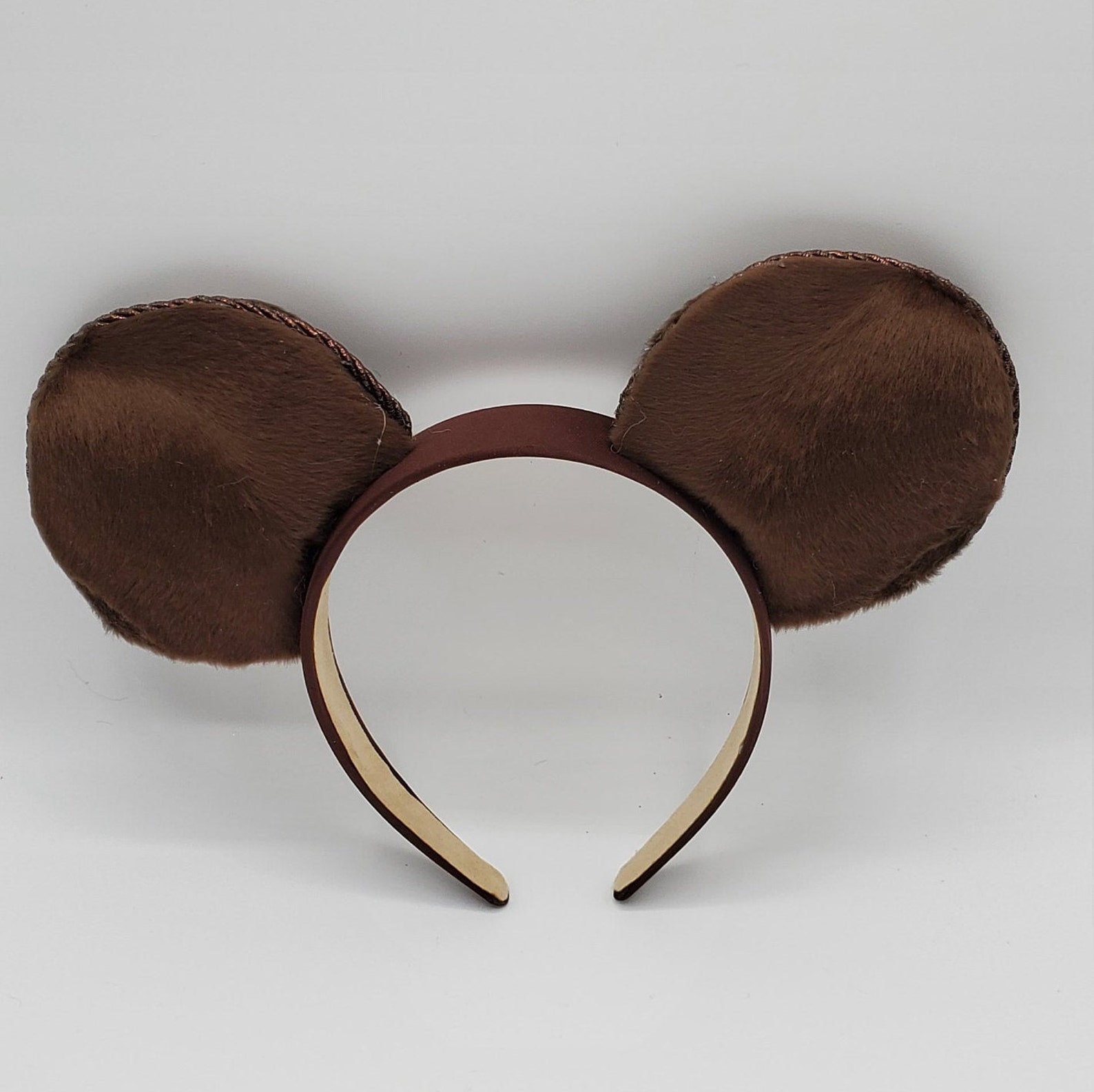 Fuzzy Brown Bear Inspired Mickey Mouse Ears - Etsy
