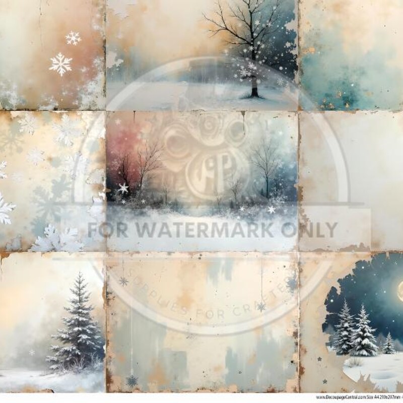 Winter Rice Paper - Etsy