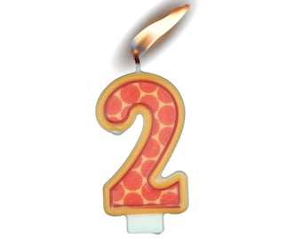 Pizza Birthday Candles 3.5 inches