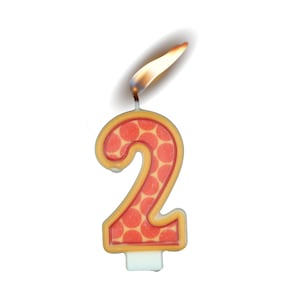 Pizza Birthday Candles 3.5 inches