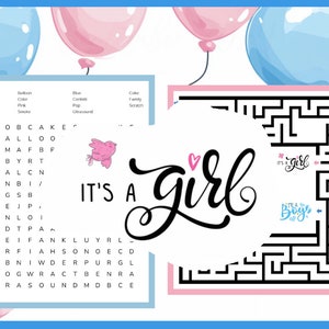 Scratch-Off Gender Reveal Fake Party Game | Gender Reveal  - Word Search Game - Prank Games Unique - Girl or Boy Gender Reveal | Its a Girl