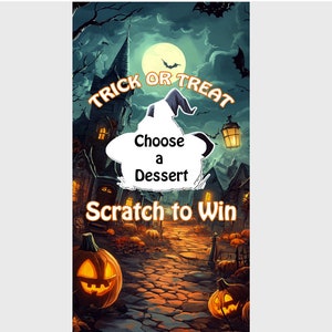 Halloween numérique à gratter, jeux de société, jeux d'Halloween, citrouille, articles de fête, fête d'Halloween, téléchargement numérique, | téléchargement immédiat