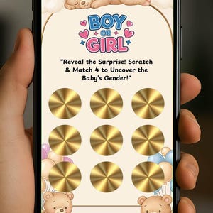 C'est un jeu de révélation de genre numérique à gratter pour garçon - c'est pour un garçon - jeu de société amusant pour les amis - téléchargement immédiat - version 8