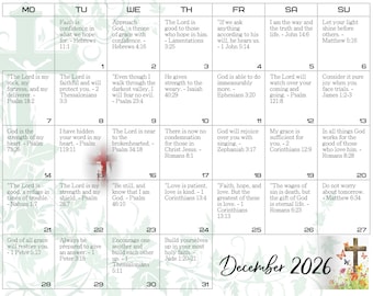 Reflexiones Fieles 2026: Un Viaje de 12 Meses a Través de las Escrituras Cotidianas / Calendario Digital 2026 Calendario Católico