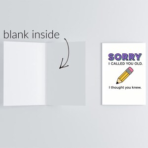 Sorry Old Sorry Old Instant Printable Birthday Card.funny Printable Birthday Card ...