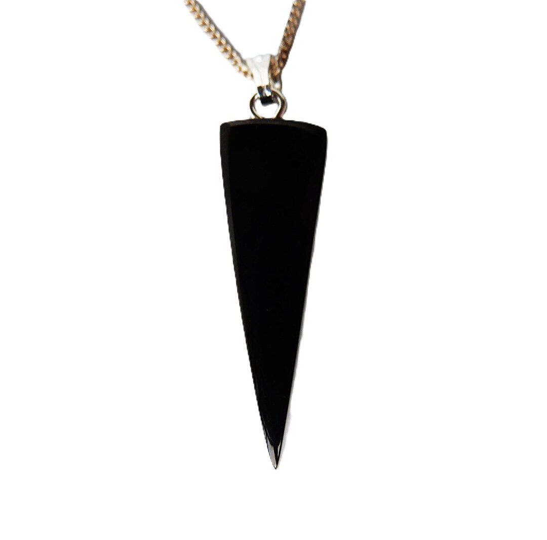 Slender Triangle Slender Whitby Jet Inverted Triangle - Etsy