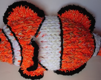 Extreme Knitted Clownfish Cushion, Clownfish Sofa Pet