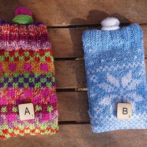 Phone Sock/ Phone case/ Reusable Hand Warmer / Stocking Filler image 3