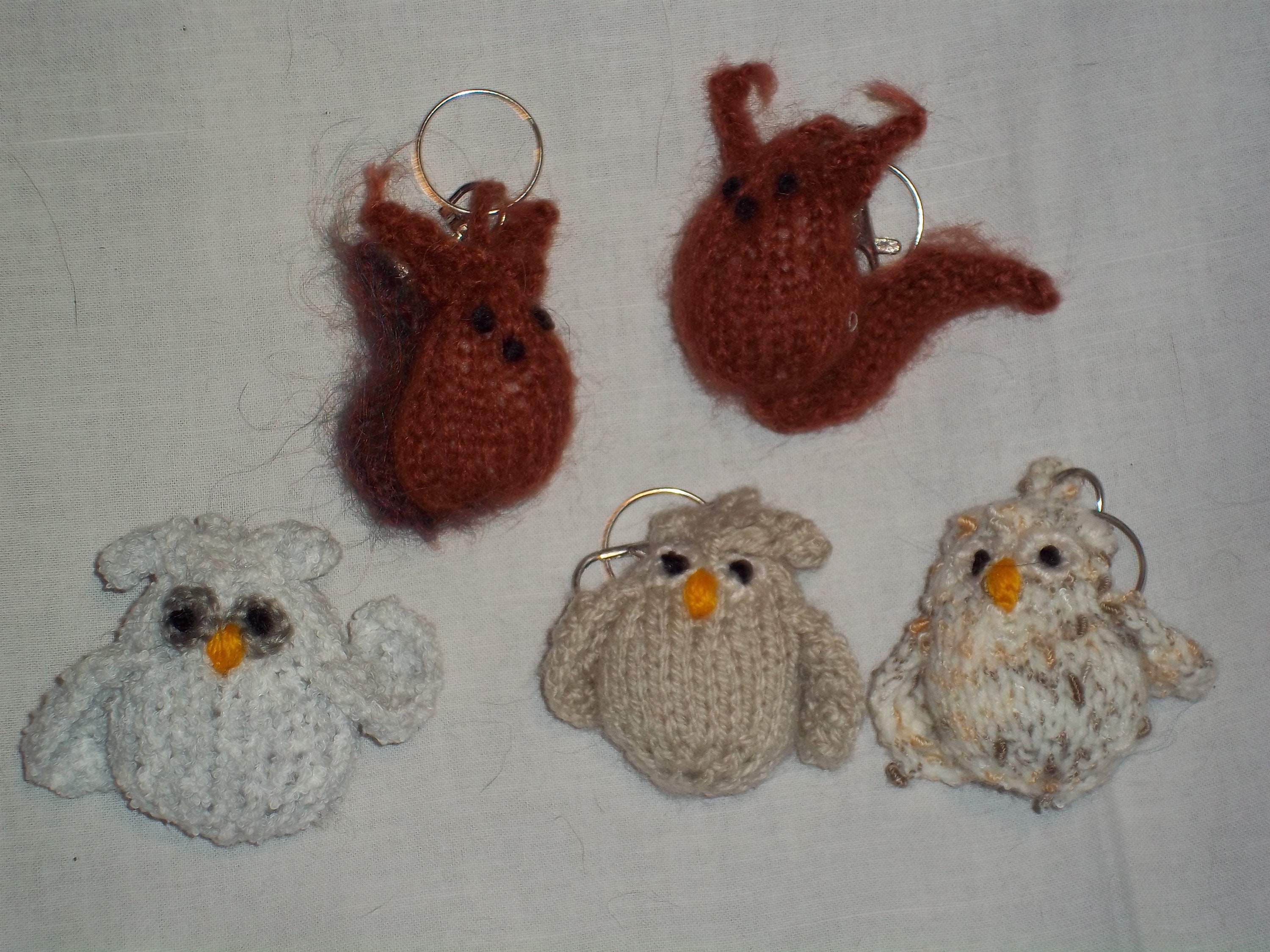 Hand Knitted Character Keyrings Animal Key Fob Pocket Money Etsy UK