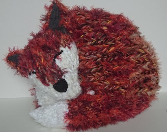 Extreme Knitted Fox Cushion PATTERN