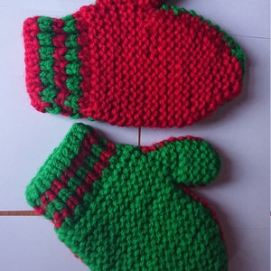 Stop Go Mitts de malha PADRÃO/Padrão de tricô para iniciantes