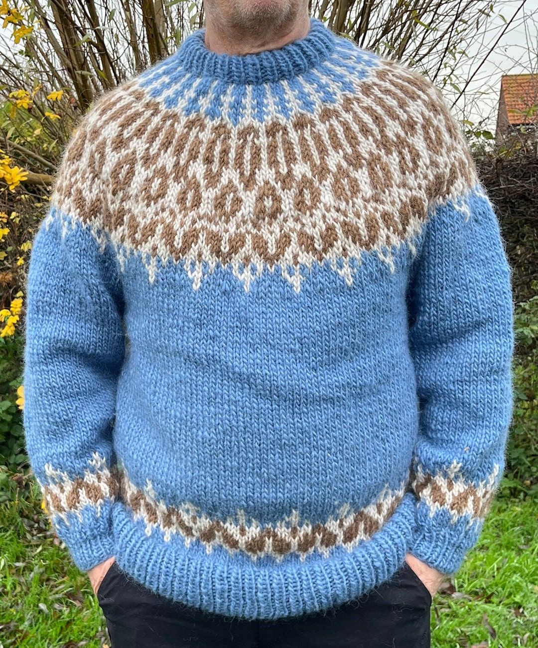 Pure Wool Icelandic Lopi Jumper Etsy UK