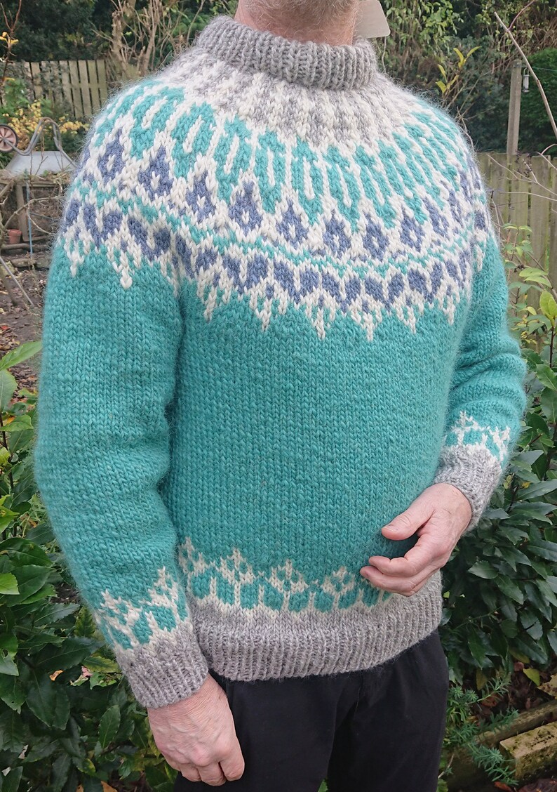 Pure Wool Icelandic Lopi Jumper/icelandic Sweater Etsy