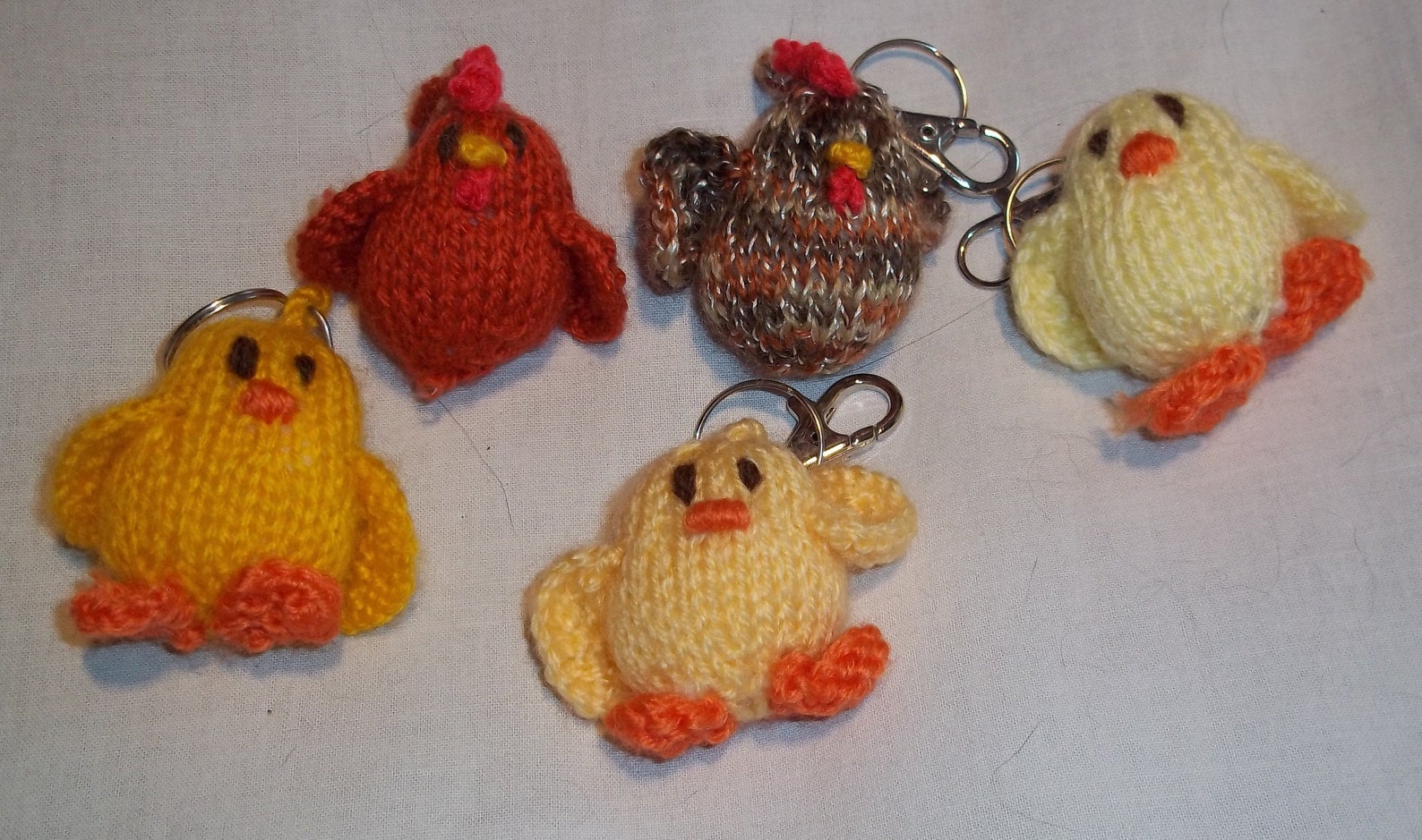 Hand Knitted Character Keyrings Animal Key Fob Pocket Money Etsy UK