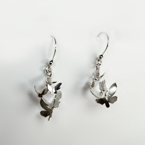 Contemporary jewelry,Funky earrings,Butterfly,Sterling silver,Jewelry,Cute earrings,Silver,Butterfly earrings,butterflies,birthday gift