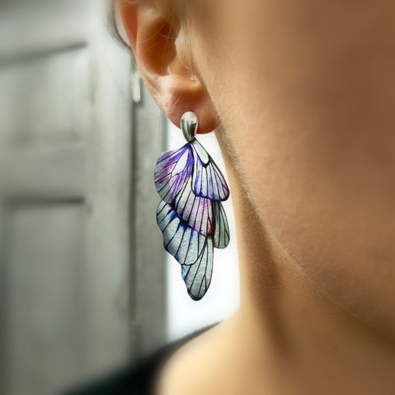 Butterfly statement earrings discount