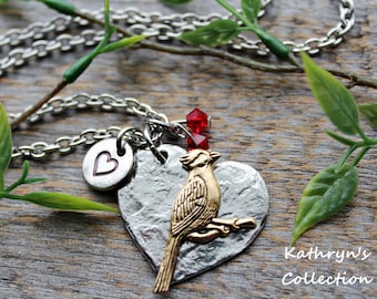 Cardinal Necklace, Cardinal Jewelry, Cardinal Gift, Bird Lover Gift, Birder, Bird Watching, When a Cardinal Appears, Read Full Item Details