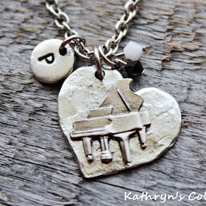 Piano Necklace, Piano Jewelry, Piano Player, Piano gift, Music Gift, Piano Teacher