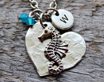 Seahorse Necklace, Seahorse Jewelry, In the Ocean, Sea Life, Marine Life, Ocean Jewelry, Beach Jewelry