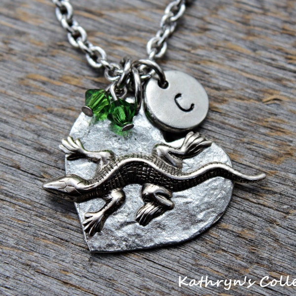 Lizard Necklace, Lizard Jewelry, Pet Lizard, Pet Salamander, Pet Iguana