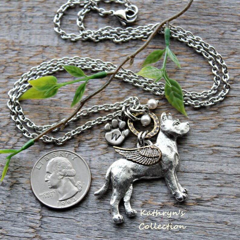 Read Full Listing Details Pit Bull Jewelry Pit Bull Angel Pit Bull Cropped Ears Pet Memorial Jewelry Pit Bull Memorial Necklace