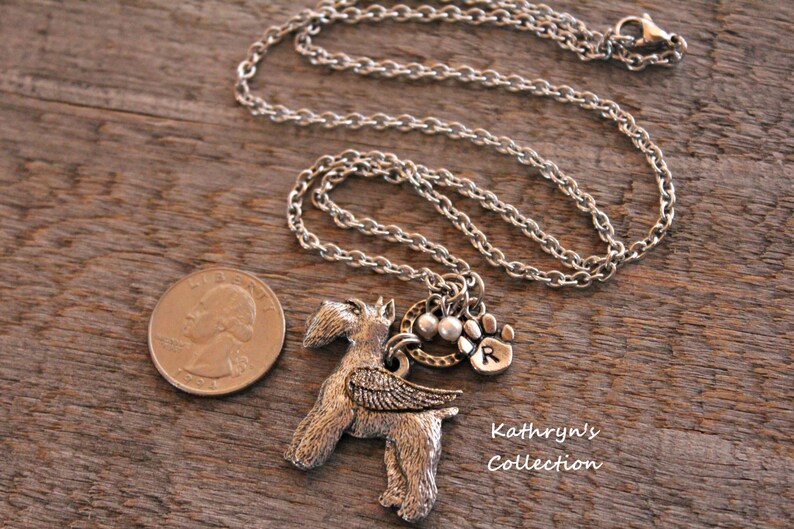 Schnauzer Mom Pet Memorial Jewelry Read Full Listing Details Cropped Pointy Ears Schnauzer Angel Schnauzer Memorial Necklace