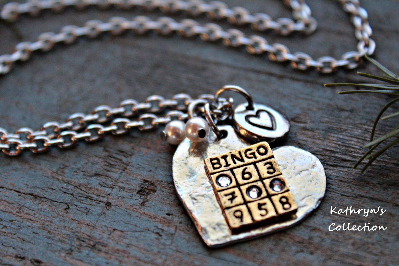 Bingo Necklace Bingo Jewelry Bingo Gift Gambling Necklace Etsy
