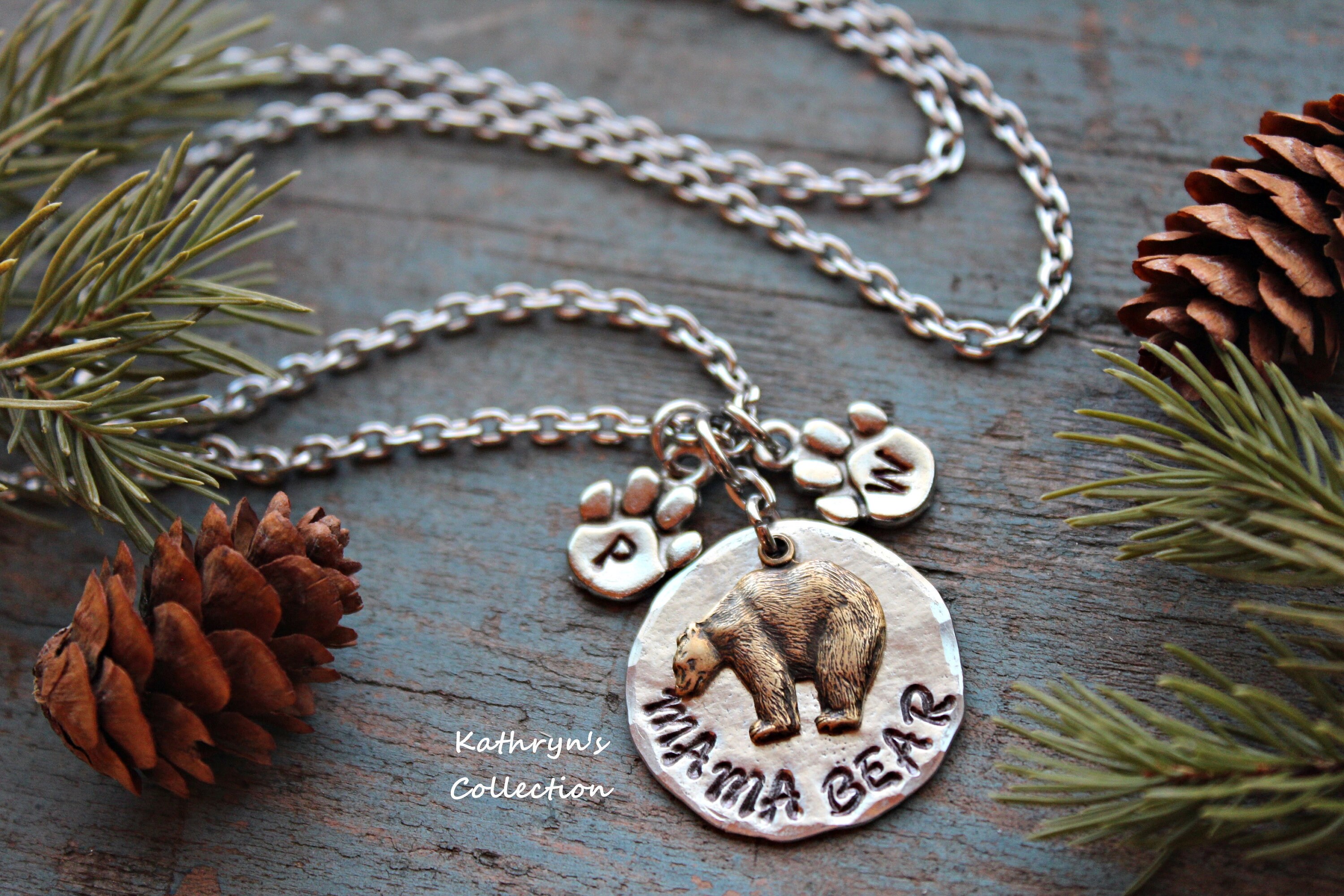 Mama bear hotsell baby bear necklace