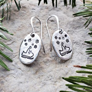 Snowmobile Earrings, Snowmobile Jewelry, Winter Sports, Snow Machine, Snowmobiling Gift