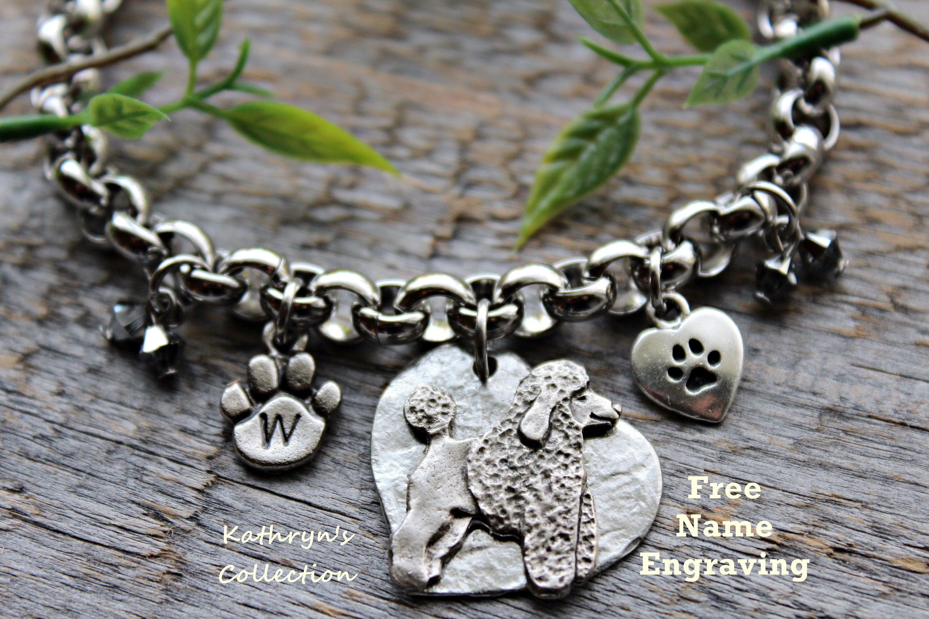 Poodle Bracelet Poodle Jewelry Standard Poodle Miniature Etsy