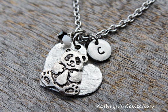 Panda Necklace Panda Bear Jewelry Panda Bear Gift | Etsy