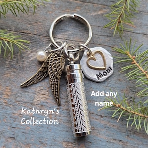 Personalized Cremation Urn Key Chain, Ashes Urn, Memorial Key Chain, Urn