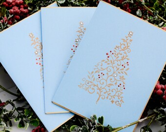 Christmas Tree Card - Holiday Card - Thank You Card - Holiday Note Card - Holiday Stationery - Christmas Note Card - Christmas Card