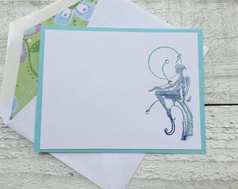 Fairy Note Cards, Fairy Stationery, Personalized Stationery, Fairy Thank You Notes, Handmade Stationery, Set of 8