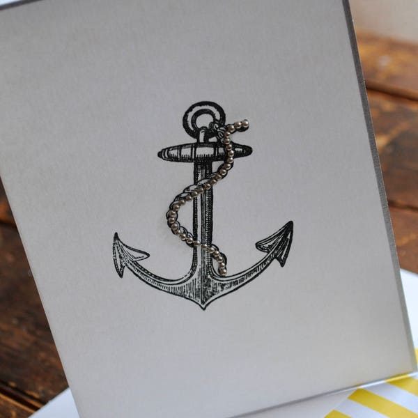 Anchor Note Cards Etsy