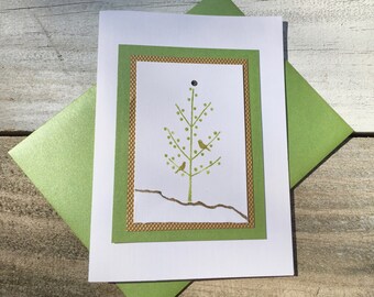Christmas Tree Card - Holiday Card - Thank You Card - Holiday Card Note Card - Holiday Stationery - Christmas Note Card - Christmas Card