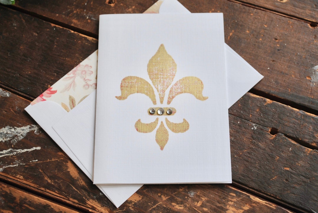 Fleur De Lis Note Cards Fleur De Lis Stationery Fleur