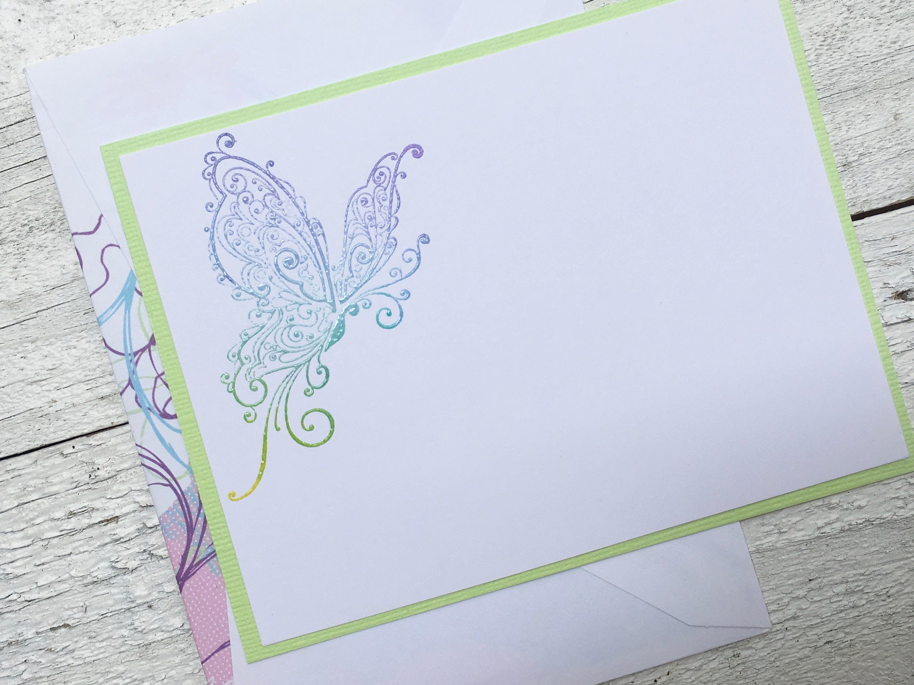 Butterfly Note Cards, Personalized Note Cards, Butterfly Stationery ...