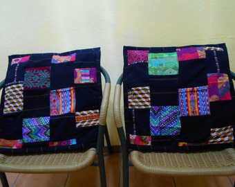 C23 Two Guatemalan Huipil Pillow Covers  from Chichicastenango