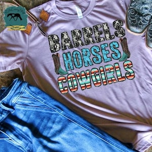 Cowgirls T-Shirt, Equestrian Show time, Horse lover gift,Horse Tees, and Barrel Racing