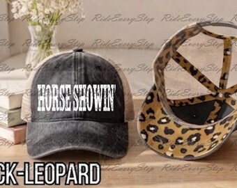 Horse Showin' Design Decorative Hat,,Trucker Caps, Horse Hat, Horse Showing, Horse lover gift, Equestrian Custom Hat