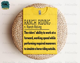 Ranch Riding T-Shirt, AQHA, APHA,Horse Tees, Horse Gifts, Horse Definitions