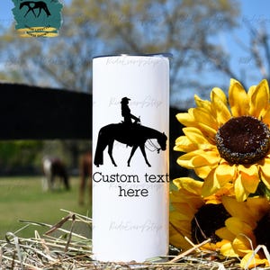 Western Pleasure Custom tumbler l Western Riding Custom l Horse Show tumbler l Horse Gifts l Travel Tumbler with lid & straw