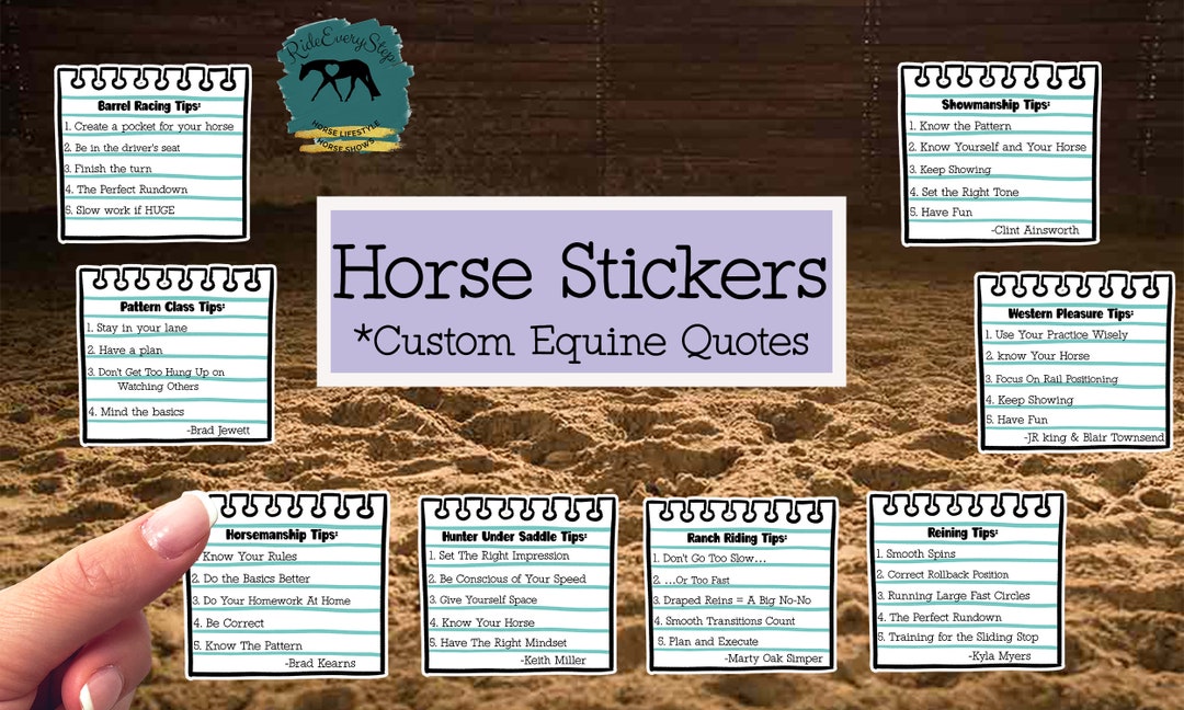 Apha Sticker Horse Trainer Tips Sticky Note Sticker, Affirmation Sticker ...