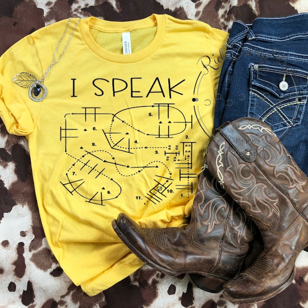 Trail Pattern T-Shirt//RideEveryStride T-shirt//Horse Tees////Custom Patterns//I Speak