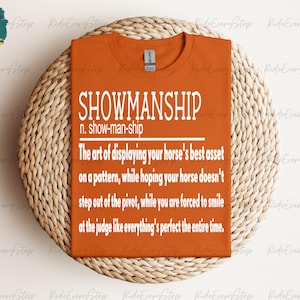 Showmanship T-Shirt//RideEveryStride T-shirt//Horse Tees////Custom Patterns//HorseShow