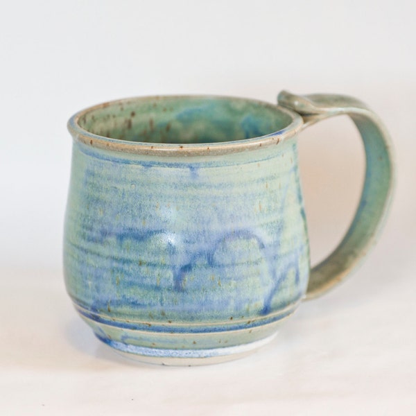 Blue Mug, Coffee Cup, Handmade Mug